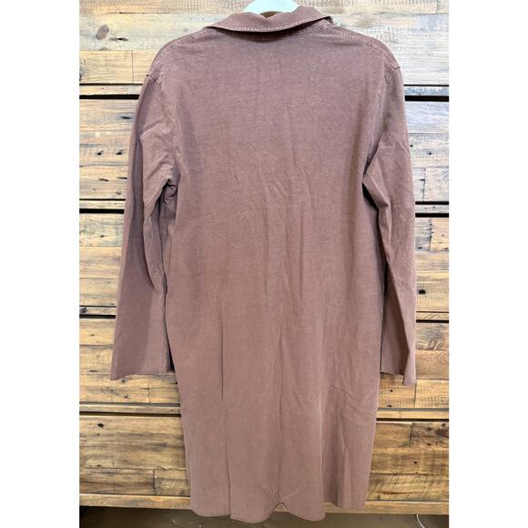 JAMES PERSE Relaxed Polo Dress In Malt/Brown Sz 2/M NWT - Picture 4 of 9